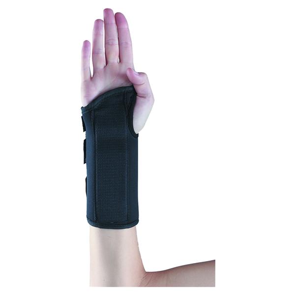 Splint Adult Wrist Memory Foam Black Size 8